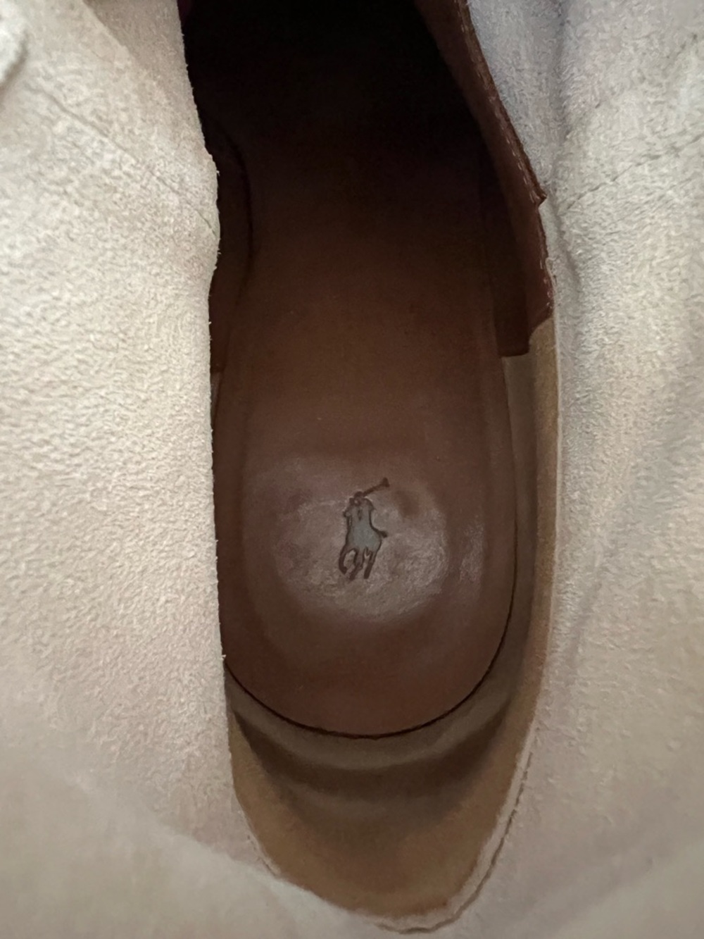 POLO RALPH LAUREN Calfskin Suede Western Cowboy Boots Size 9.5 - Picture 13 of 16